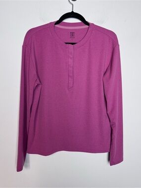 Title Nine Women's Pink Crewneck Ossa Long-Sleeve Top Size L